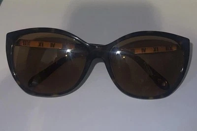 Gafas de sol Tiffany & Co. marrón caparazón de tortuga habana y azul moda ojo de gato  Foto 1 de 4