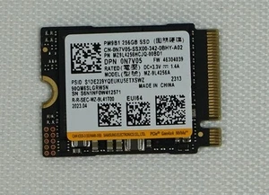 Dell N7V05 (Samsung MZ-9L4256A) 256GB M.2 PCI-E 2230 NVMe SSD PM9B1 Drives & - Picture 1 of 1