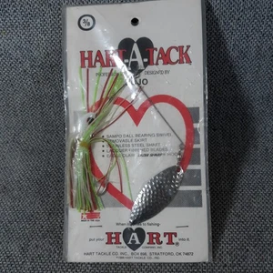 Vintage Hart-A-Tack Bojo Spinnerbait Fishing Lure 3/8 oz Hart Tackle Made in USA - Picture 1 of 7