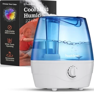 Cool Mist Humidifiers for Bedroom - 2.2L Water Tank, Baby, Office, Quiet Ultr... - Picture 1 of 9