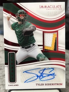 TYLER SODERSTROM 2023 Panini Immaculate RPA RED /35 #CMS-TS Oakland Athletics - Picture 1 of 3