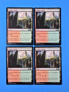 4x Timber Gorge Core Set 2019 M19 Mtg Magic Gathering Card Land Mana 258 - Picture 1 of 2