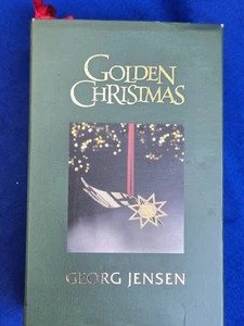 Adorno de Navidad estrella fugaz Georg Jensen vintage hecho en Dinamarca - 2002 nuevo en caja - Imagen 1 de 6