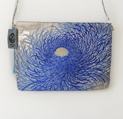 One-of-a-Kind 100% Silk Kimono Obi Shoulder Bag | Handmade Japanese Crossbody - Image 1 of 4