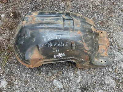 73 74 75 76 77 Chevelle Malibu Laguna SS Original Guardabarros Interior Izquierdo Forro Foto 1 de 4