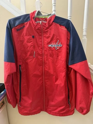 Washington Capitals Center Ice, Reebok Jacket, Medium Nhl Hockey Authentic - Image 1 of 2