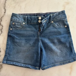 Blue Candy denim shorts Girls 8 - Picture 1 of 3
