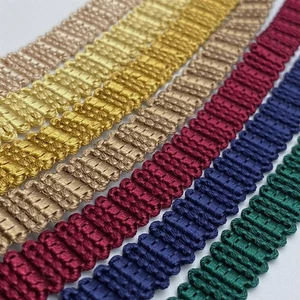 Decorative Woven Gimp Braid 10mm x 1m - 6892 - Available in 7 Variants - Picture 1 of 8