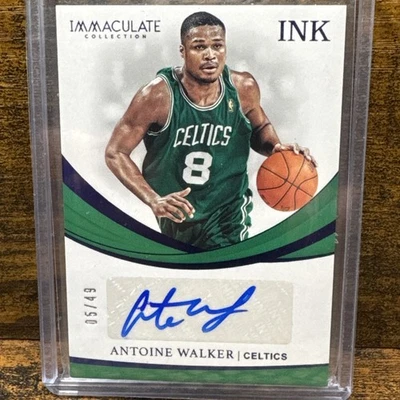 Antoine Walker 2018-19 Panini Immaculate Ink Auto Autograph /49 Boston Celtics🏀 - Image 1 of 2