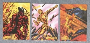 1997 Marvel Fleer Spiderman and Demogoblin #11 & Molten Man #21 & Carnage #8💥 - Bild 1 von 2
