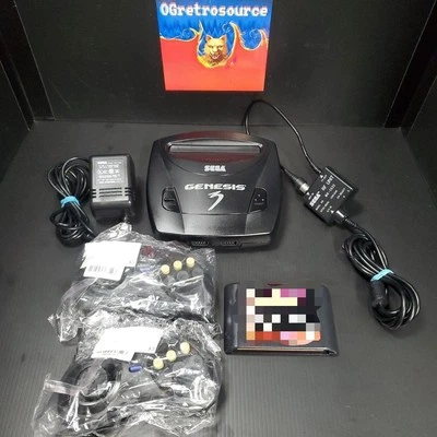 SEGA Genesis Model III 3 Console System -  W/ 2 Controller Cleaned & Tested  - Image 1 of 4