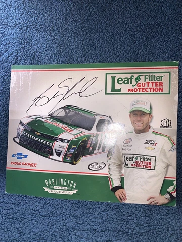 2016 BLAKE KOCH / DARRELL WALTRIP SIGNED NASCAR POSTCARD Cover