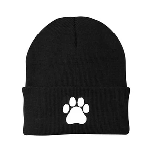 Gorro de punto con puños bordado de invierno Unleah Your Love for Dogs con pata de perro - Imagen 1 de 16