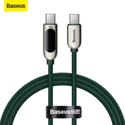 Baseus USB C To USB C Fast Charger PD 100W 5A  Type C Charging Data Sync Cable - Image 1 of 4