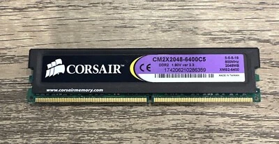 Corsair CM2X2048-6400C5 2GB Desktop memory 800 mhz DDR2 - Image 1 of 2