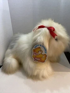 Cuddle Wit Old English Sheep Dog Soft Plush Puppy Stuffed Animal Toy Red Bows 18 - Picture 1 of 11
