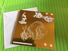 Handmade Easel Card. Winnie The Pooh, Eeyore And Piglet. Happy Birthday Rainbows