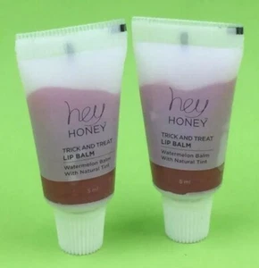 2x Hey Honey Trick And Treat Lip Balm | Watermelon Balm Natural Tint | 5ml Ip6 - Picture 1 of 1
