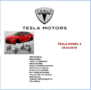 Tesla Model S-2012-2019-ELECTRIC CARS TESLA WORKSHOP MANUAL HYBRID CAR -FULL - Picture 1 of 12