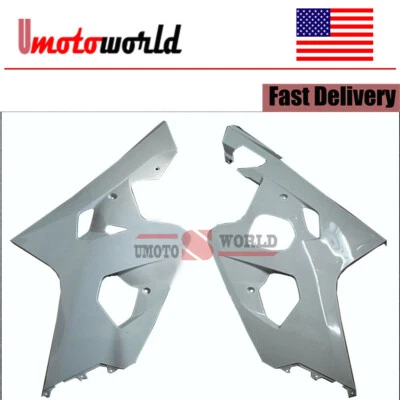 Mid Left & Right Side Fairing For Suzuki GSXR600/GSXR750 2004-2005 K4 Unpainted - Image 1 of 3