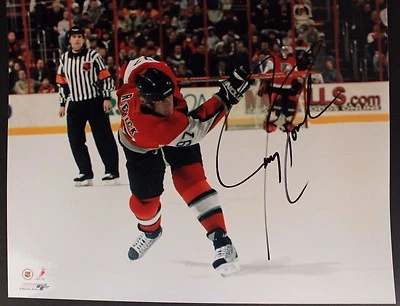 Foto firmada 8x10 autografiada por Jeremy Roenick Philadelphia Flyers NHL 16C Foto 1 de 2