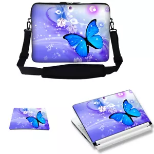 13" 13,3" Laptophülle Tasche mit Schultergurt & passender Haut Mauspad 2722 - Bild 1 von 5