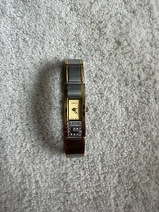 Vintage Gucci Uhr Gold und Silber Messing - Bild 1 von 6