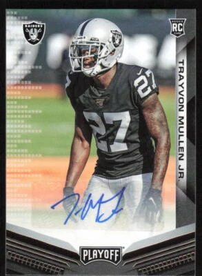 2019 Panini Playoff Rookie Autograph #293 Trayvon Mullen Jr Oakland Raiders - Image 1 of 2
