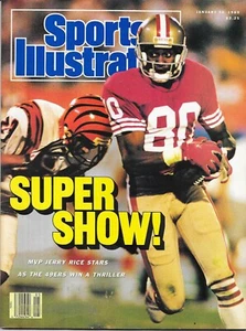 1st JERRY RICE Sports Illustrated 1989 San Francisco RAY HORTON Cincinnati NoLBL - Picture 1 of 8