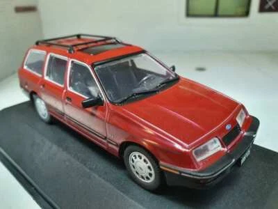 1:43 Ford Sierra Ghia 1.6 2.0 Mk1 Red 1988 Estate Scale Model Diecast Car - Image 1 of 4