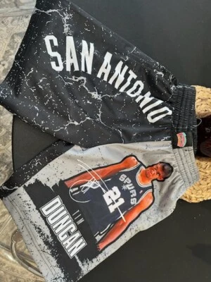 Men's Mitchell & Ness Tim Duncan Black San Antonio Spurs Hardwood Size XS - Image 1 of 4