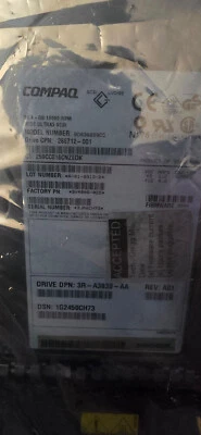 COMPAQ 36.4GB Ultra3 SCSI Hot-Plug 10K Hard Drive In Hot-Plug Hard Drive Caddy - Image 1 of 4