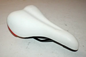 Comfort Hybrid Bike Saddle 250/140mm White Cruiser Touring Road Fast USA Shipper - Picture 1 of 7