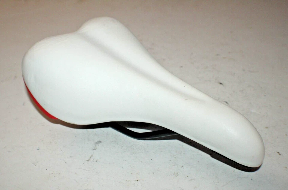 Selim de bicicleta híbrida Comfort 250/140mm branco cruzador estrada de turismo envio rápido EUA - Imagem 1 de 4