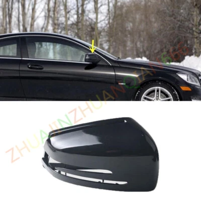 Espejo retrovisor derecho negro para Mercedes Benz Clase C W204 2010-13 Foto 1 de 4