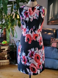 GORGEOUS Kate Spade dress size 14 - navy pink flowers - Picture 1 of 9