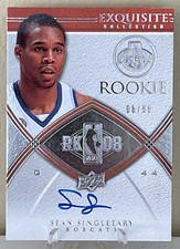 2008-09 Upper Deck Exquisite SEAN SINGLETARY Rookie Auto /99 RC #99 Virginia UVA