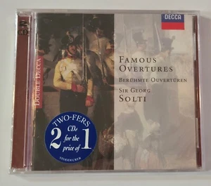 FAMOUS OVERTURES Sir Georg Solti SEALED Double Decca 2 CD Set NEW - Bild 1 von 4