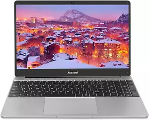 AOCWEI Laptop 15.6" Intel Celeron J4105 (Up to 2.5Ghz) 6GB RAM 128GB SSD Win 10 - Picture 1 of 10