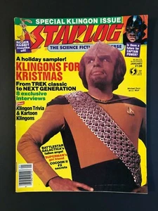 January 1989 Starlog Magazine #138 Star Trek Klingons for Kristmas - Worf - Picture 1 of 2
