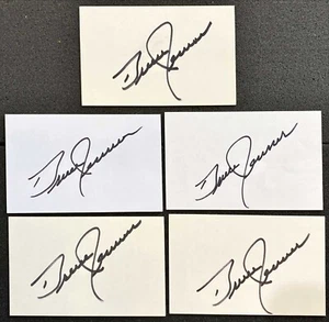 (5) CT LOT - BRUCE JENNER JSA COA AUTO SIGNATURE 3x5 INDEX CARD CAITLYN - T468 - Picture 1 of 3