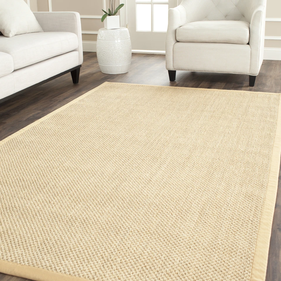 Safavieh Power Loomed Natural Fiber Collection Maize/Wheat Area Rugs - NF443A - Image 1 of 1