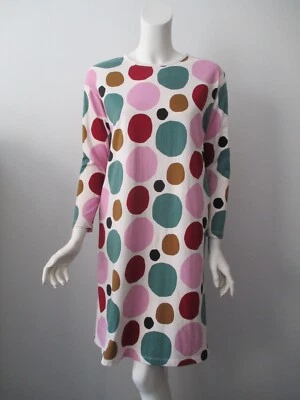 Vestido Gilrs Kids Uniqlo x Marimekko Multicolor Lunares Manga Larga Algodón 13  Foto 1 de 4