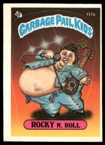 1986 Topps GBK Series 3 #117a Rocky N. Roll w/ Copyright VG/EX Mark on Back - Bild 1 von 2