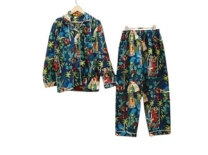 100% Cotton Women Pajama Set Soft Long Sleeve Pajamas Long Pants with Pockets - Picture 1 of 16