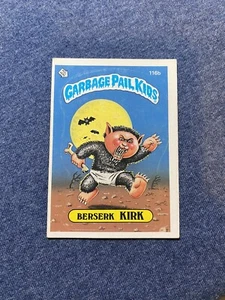 🔥1986 Müll Eimer Kinder OS3 BERSERK KIRK #116b Original Vintage Sticker GPK🔥 - Bild 1 von 2