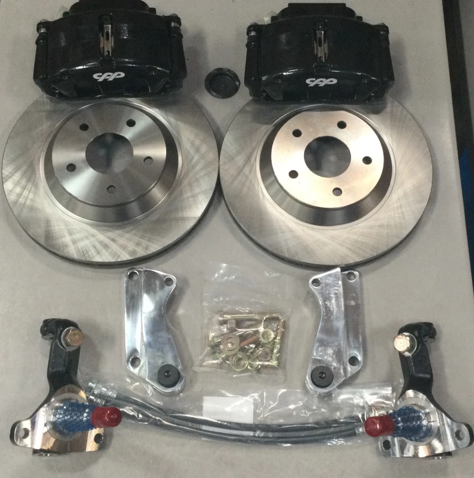 64 72 Chevy Chevelle 13" Freno Corvette Conversión Billet Soportes Husillos de Disco Foto 1 de 1
