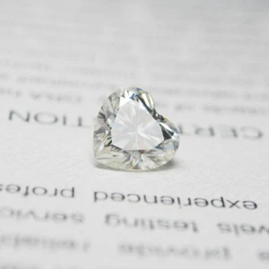 Piedra Moissanita Corazón 3x3~11x11mm Blanco Color D VVS1 Con Certificado Para Anillo - Imagen 1 de 9