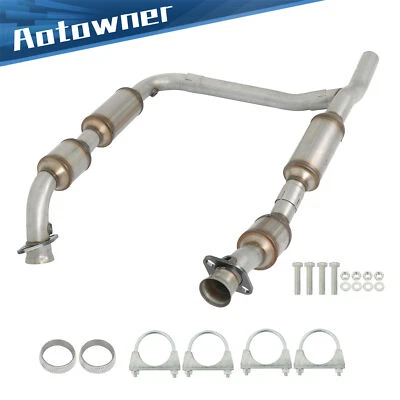 Fit For 1997-2000 Ford F-150 F150 4.6L RWD Y Pipe Catalytic Converter Set 53232 - Image 1 of 4