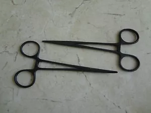 2 Mosquito Forceps 5" Full Black Colormed Instrument - Picture 1 of 1